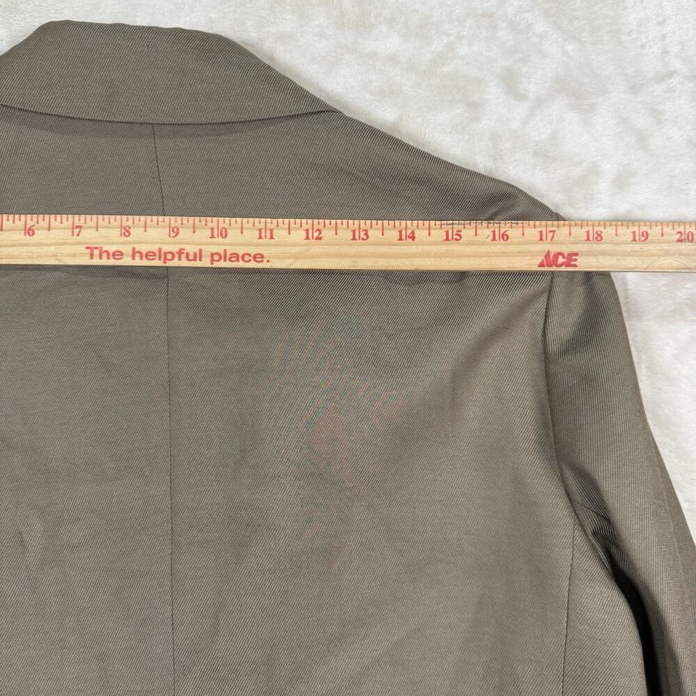 JOSEPH Jaden Twill Blazer Jacket FR42 US Large Lined Double-Breasted Beige - Picture 6 of 10